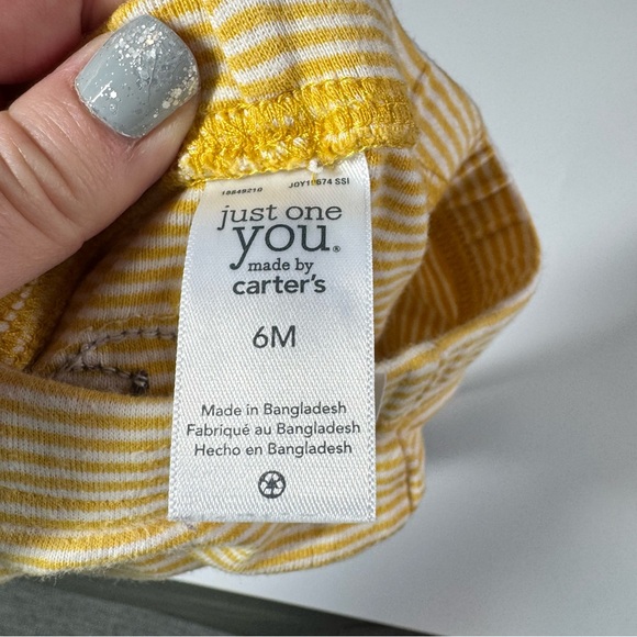 Baby Boy Pants Size 6-9 Months Yellow Gray Lion Elephants Alien Carter’s Fall - Picture 6 of 13